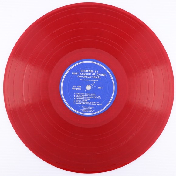 First Church Of Christ Congregational Western Electric Recording Red LP Record - Picture 3 of 4